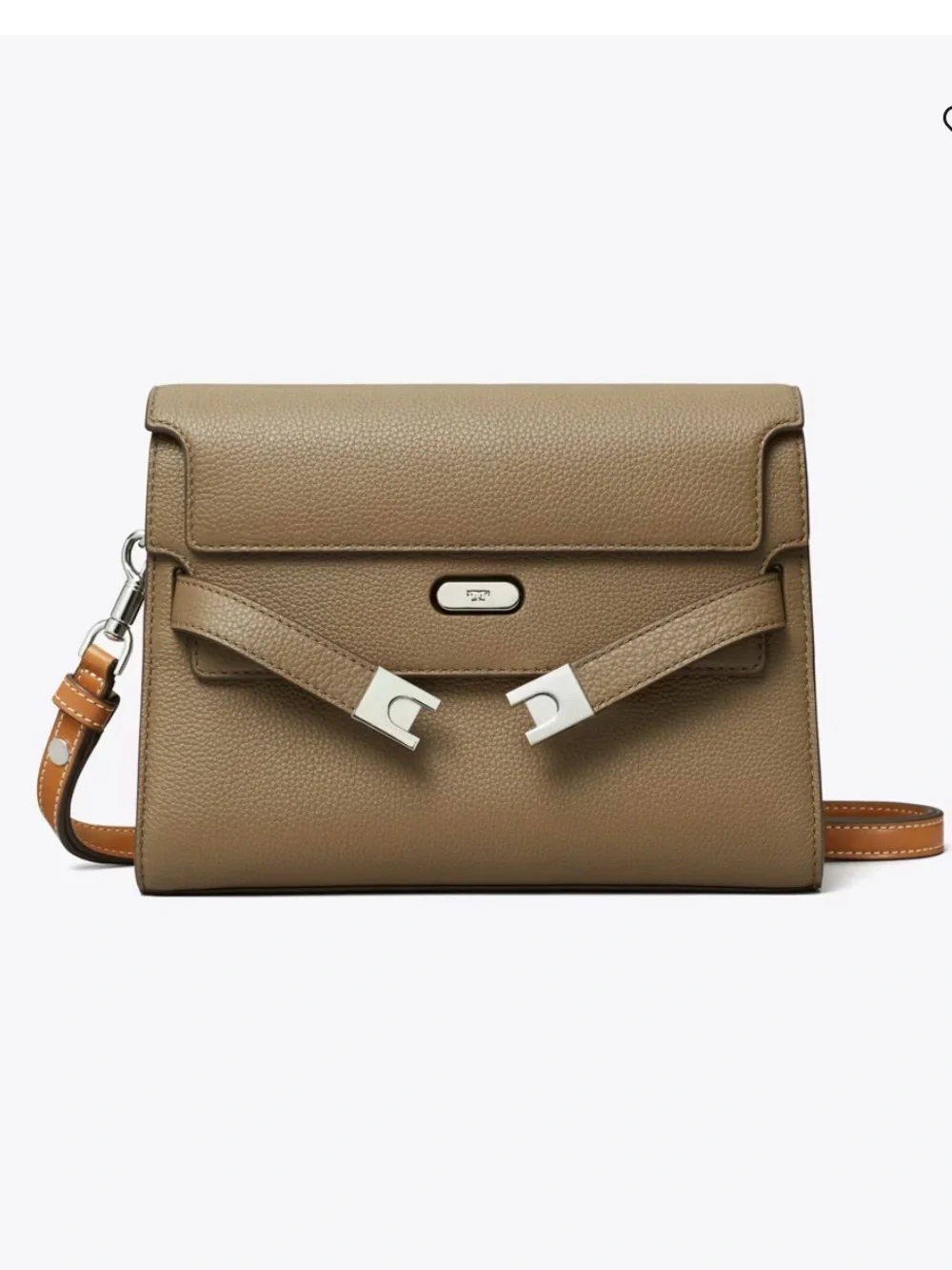 Tory Burch Lee Radziwill Pebbled Leather Shoulder Crossbody Bag NWT Old Money
